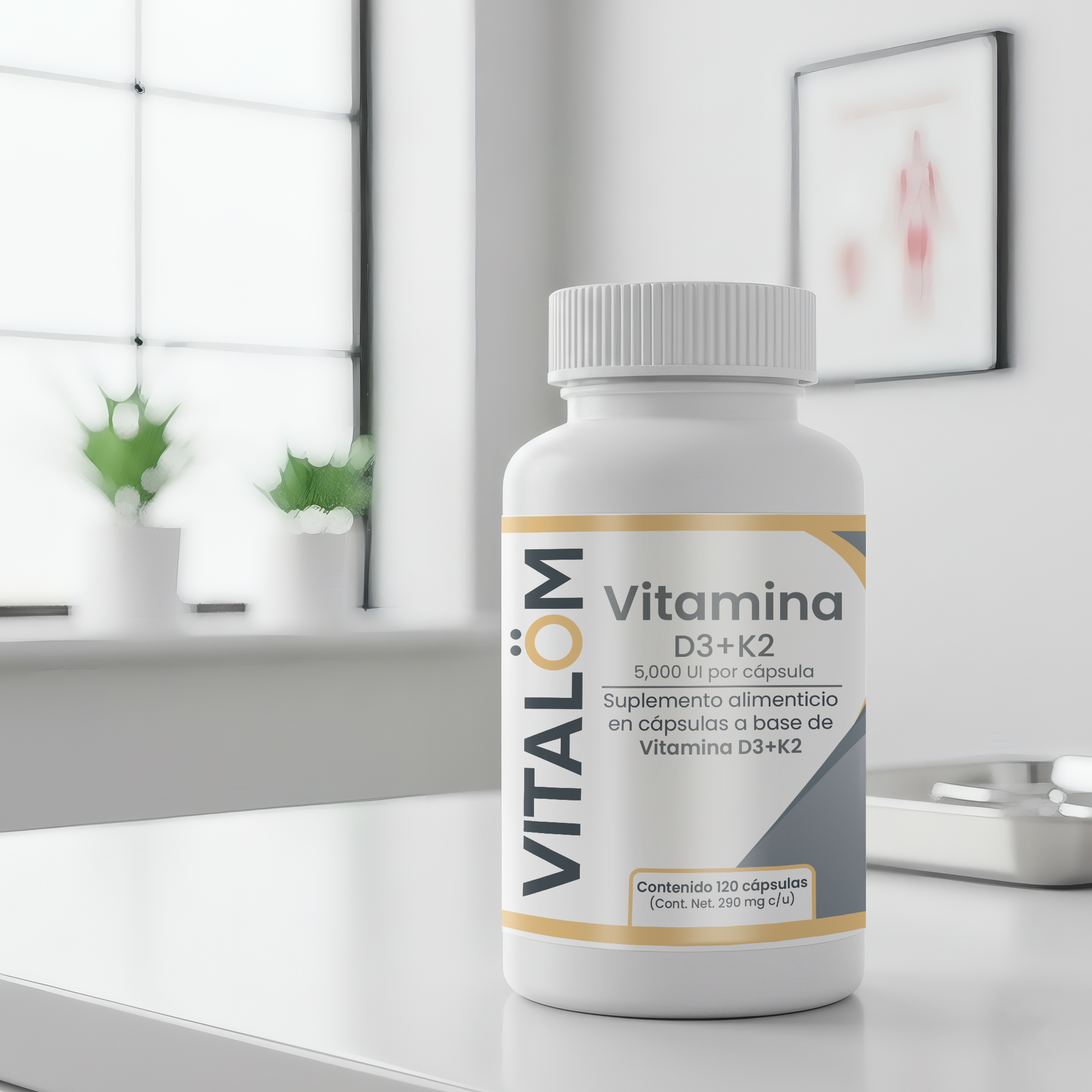 Vitamina D3+K2 5,000 UI